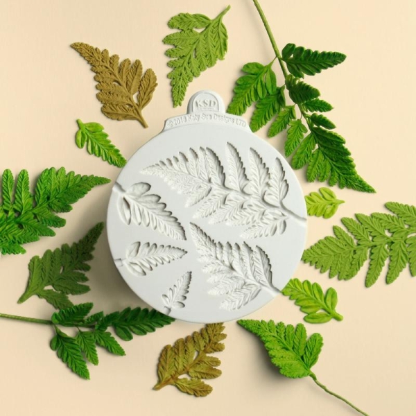 Silicone Mould & Veiner - Fern